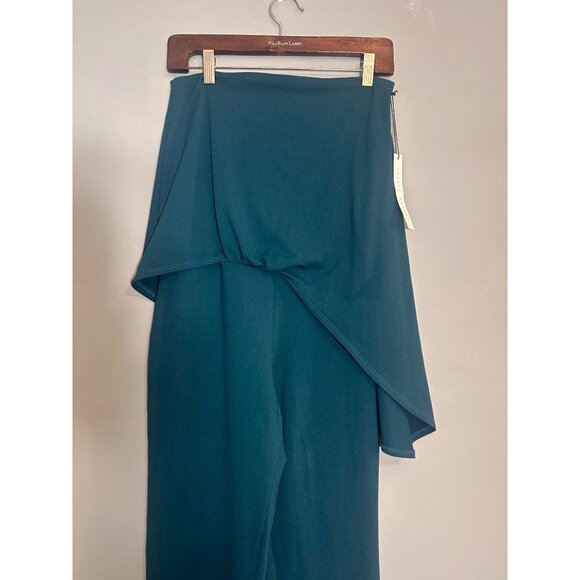 Susana Monaco NWT Pine drapey holiday jumpsuit S - Picture 2 of 7